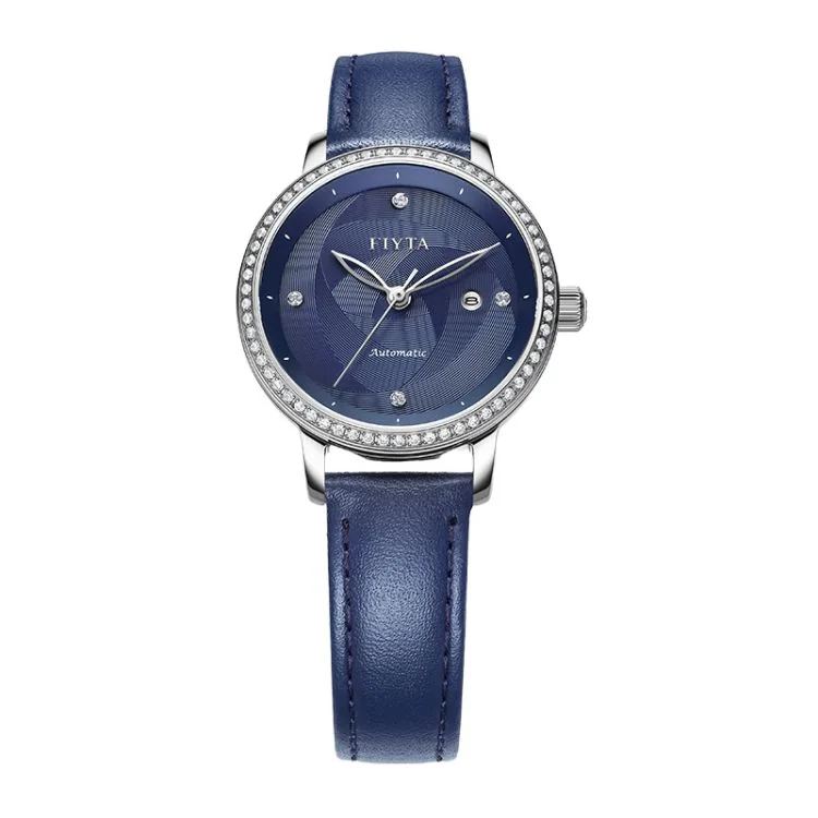 Fiyta Floriography Automatic Women's Watch, Blue, Model LA805000.WLLD