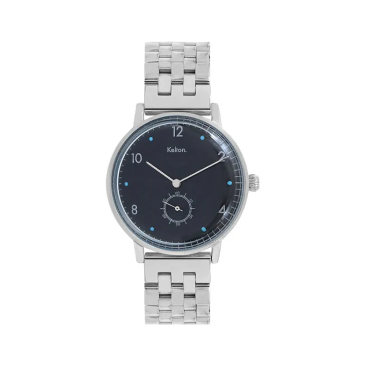 Kelton Vintage Watch Face - Villa Silver Black