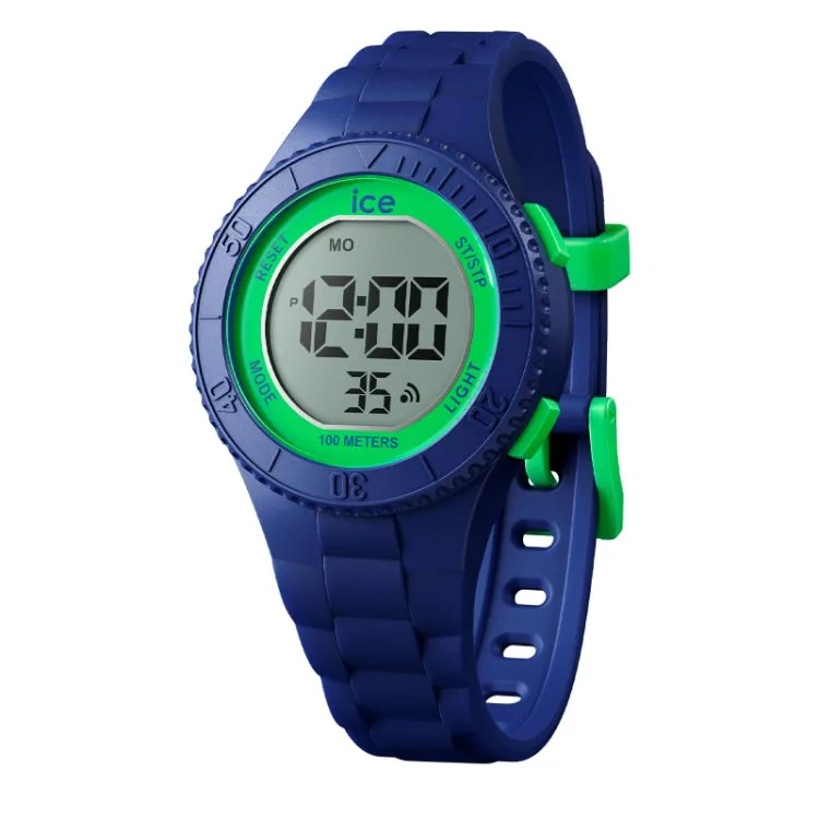 Ice-Watch Watch Face - Ice Digit Dino Kids' Blue and Green Extra Small