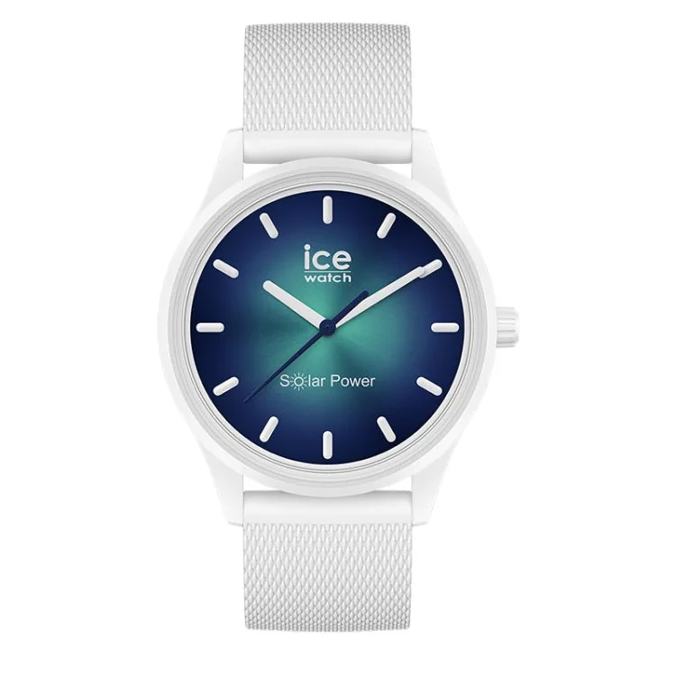 Ice Watch Face - Ice Solar Power Abyss Unisex White and Abyss Medium