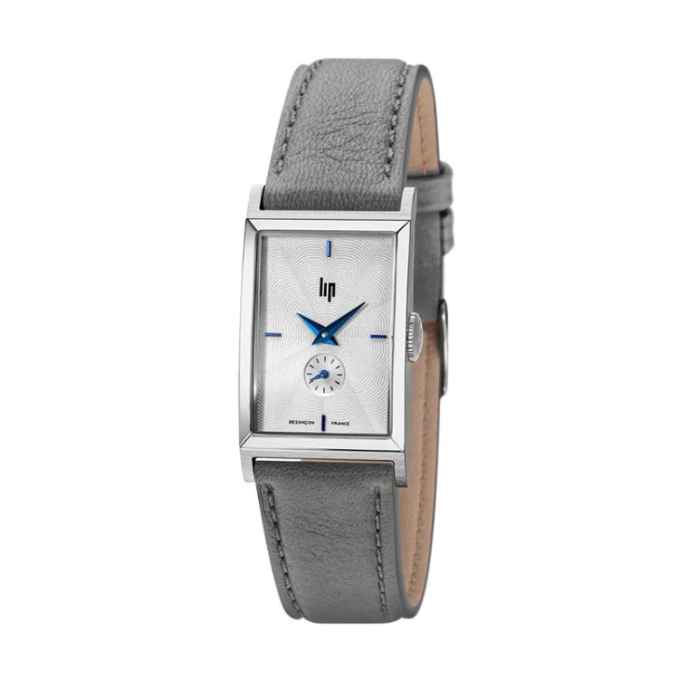 LIP Watch - Churchill T18 - Off-Center Second Hand - Gray Leather