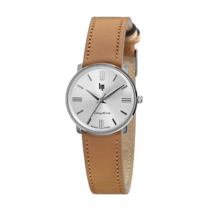 LIP Watch Face - Dauphine 29mm - Brown Leather