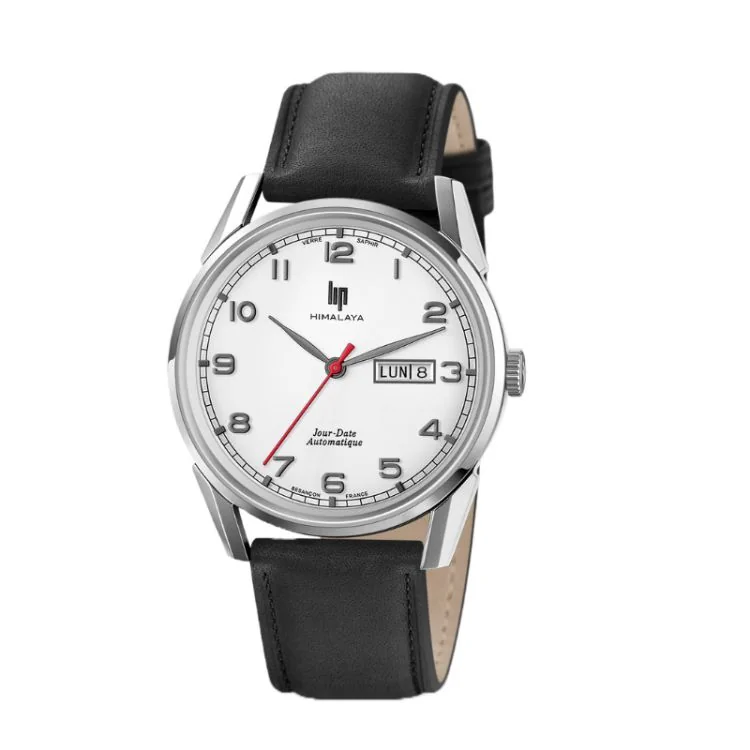 LIP Watch - Himalaya 40 mm - Automatic - Black Leather