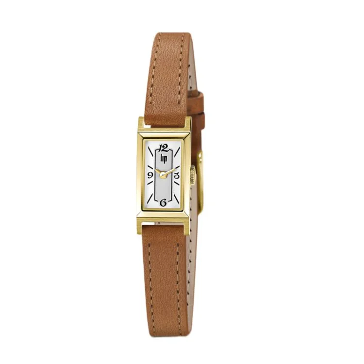 LIP Watch - T13 Churchill - Classic - Brown and Gold Leather
