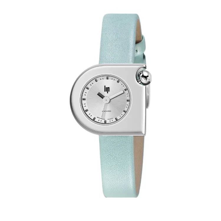 LIP Watch - Mach 2000 - Mini Moon - Light Blue Leather