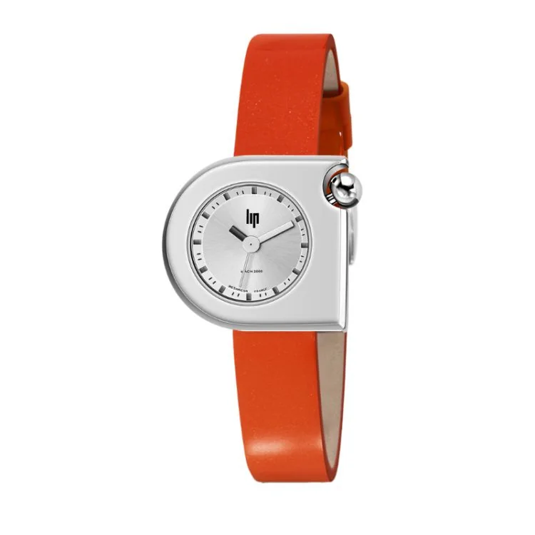LIP Watch - Mach 2000 - Mini Moon - Orange Glitter Leather