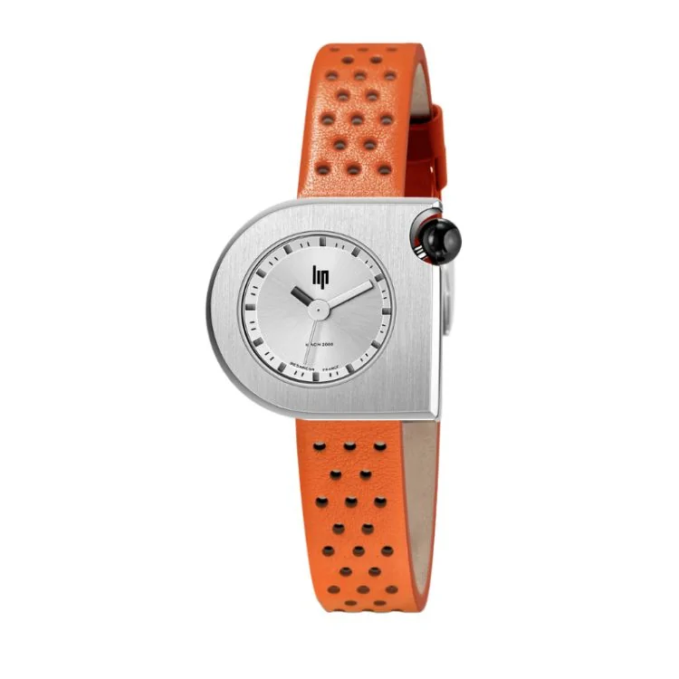 LIP Watch - Mach 2000 - Mini Moon - Perforated Orange Leather