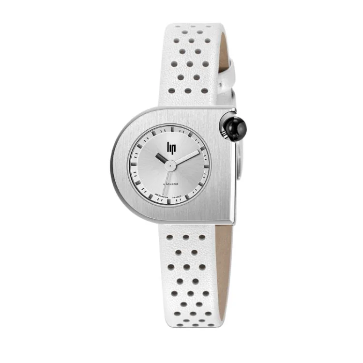 LIP Watch - Mach 2000 - Mini Moon - White Perforated Leather