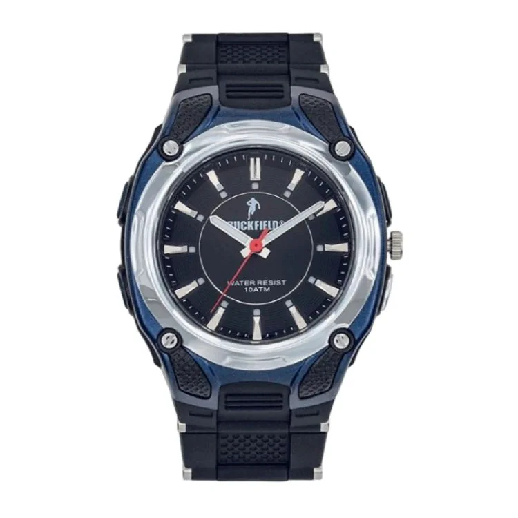 Ruckfield Watch - Rugby - Resin Case - Black Silicone