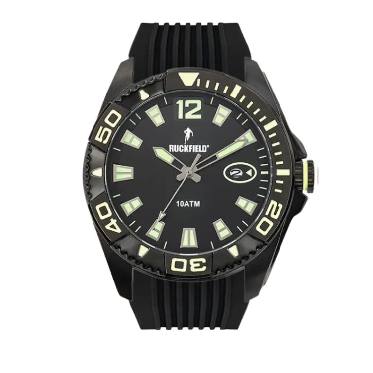 Ruckfield Watch - Rugby - Black Silicone - 10 ATM