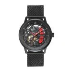 Pierre Lannier Watch - Paddock - Automatic - Skeleton - 338A439 Red Milanese Bracelet