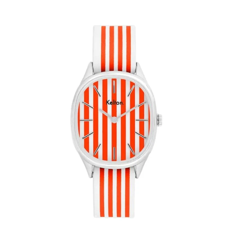 Kelton Watch - Colorama - La Baule - Red and White Stripes
