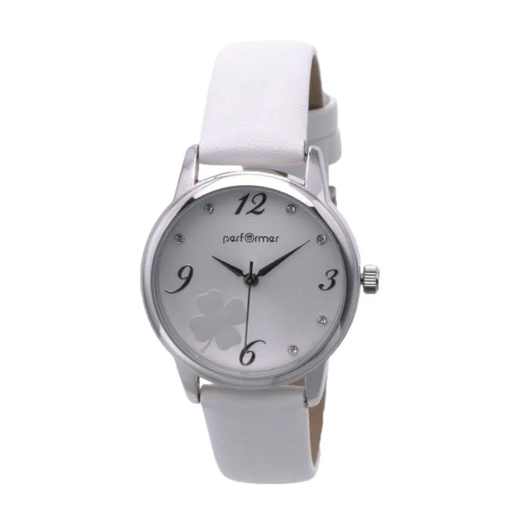 Performer Watch - White Faux Leather, White Dial - 70711142