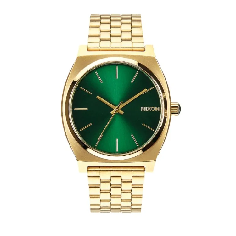 Nixon Watch - Time Teller - Gold / Green Sunray