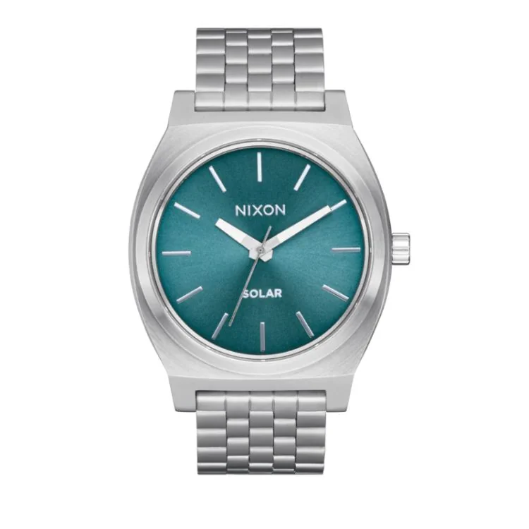 Nixon Watch - Time Teller Solar - Silver and Blue