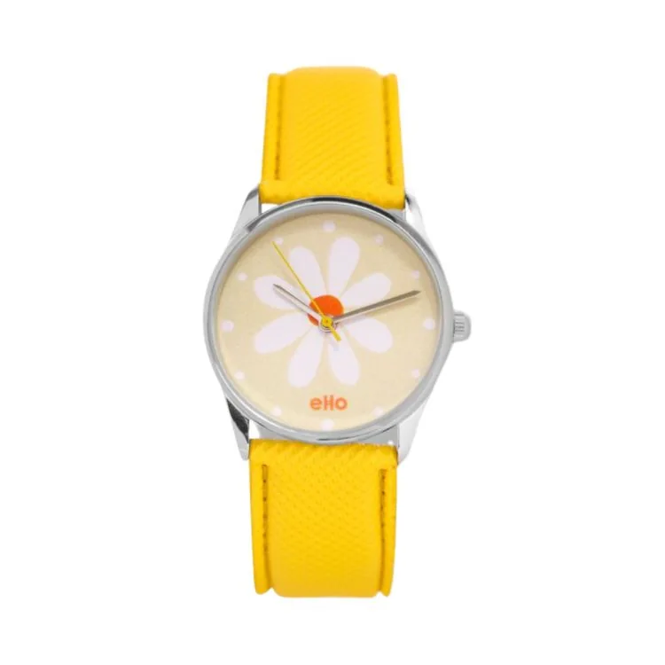 eHo Upcycled Watch - Floral Collection - Sunshine Daisy