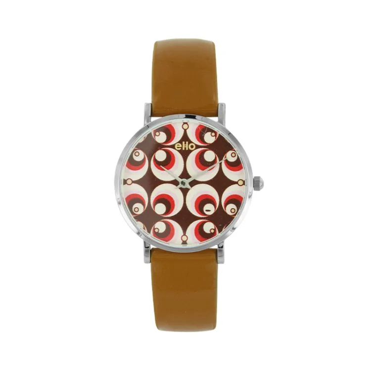 eHo Watch - Eco-Friendly -   Brown Sixties Watch