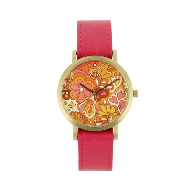 eHo Watch - Eco-Friendly -   Sixties Pink Watch