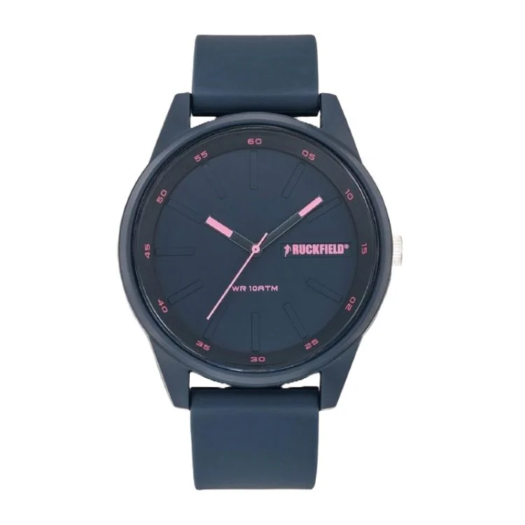 Ruckfield Watch - Rugby - Blue and Pink Silicone
