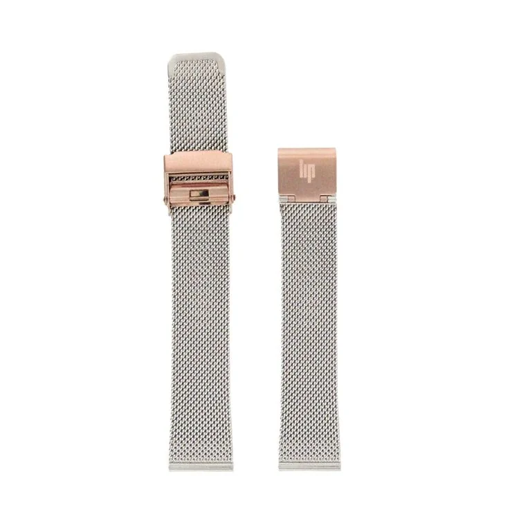 LIP Watch Band - Rose Gold-Plated Chrome Milanese Link - 18 mm