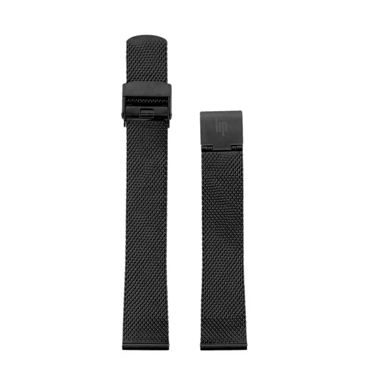 LIP Watch Band - Black Milanese Link - 18 mm