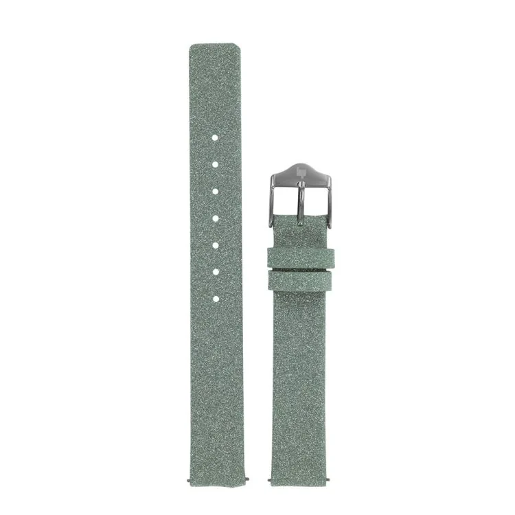 LIP Watch Strap - Silver Glitter Leather - 14 mm