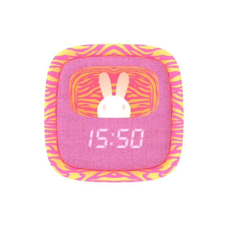 Children's Alarm Clock and Night Light - Mobility On Board - Pink Zebra - Limited Edition