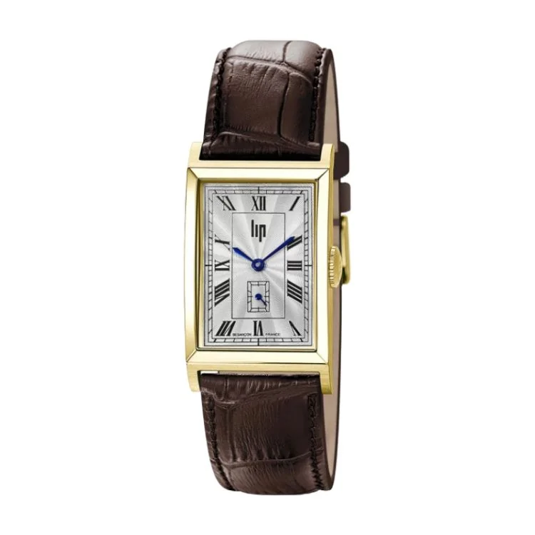 LIP Watch - Churchill T24 - Sunburst Dial - Brown Leather