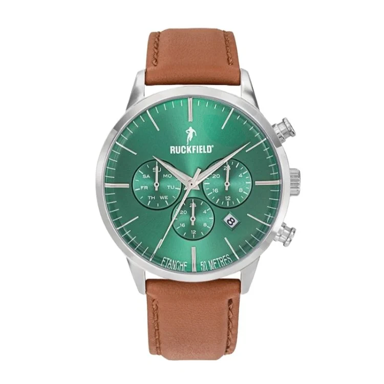 Ruckfield Watch - Rugby - Multifunction - Brown and Green