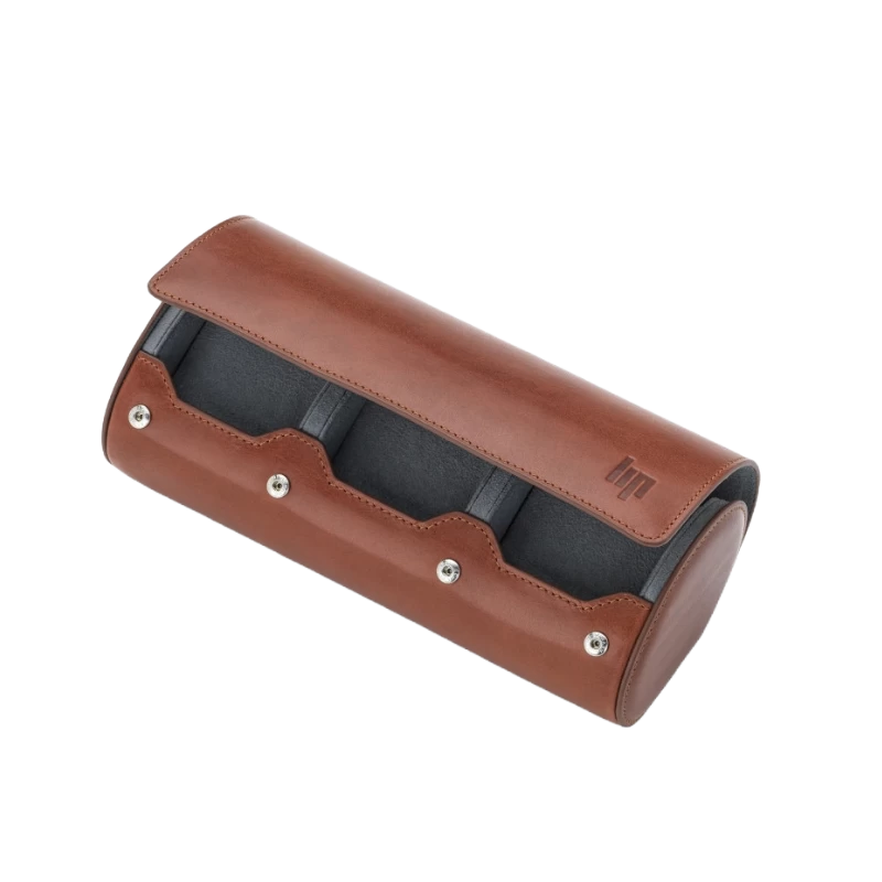 LIP Travel Case for 3 Watches - Vegetable-Tanned Leather