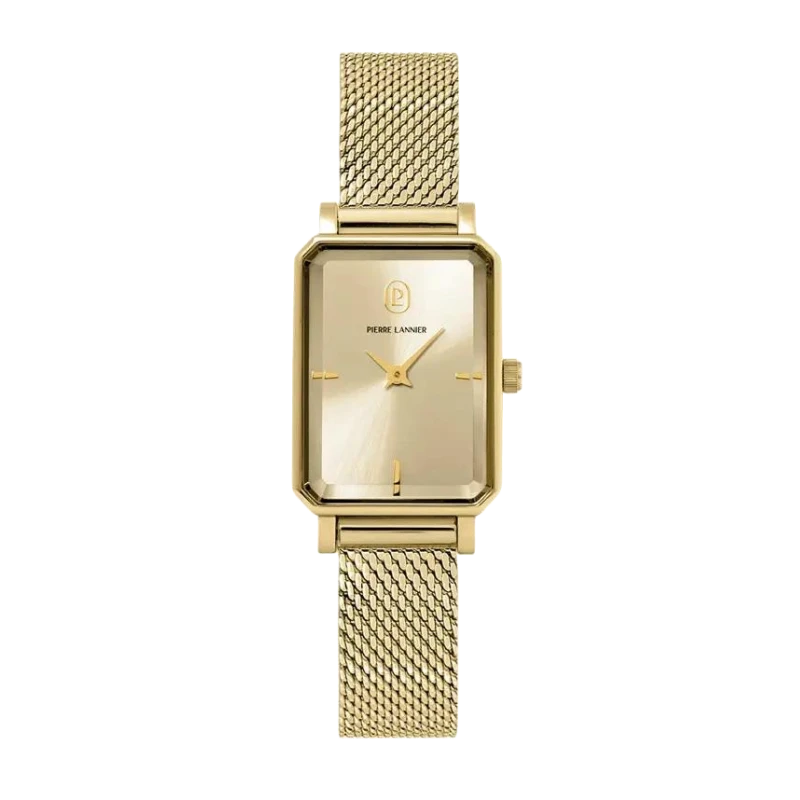 Pierre Lannier Watch - Ariane - Rectangular - Gold-Plated