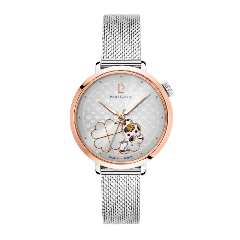 Pierre Lannier Watch - Esperance - Silver-Plated Milanese Strap
