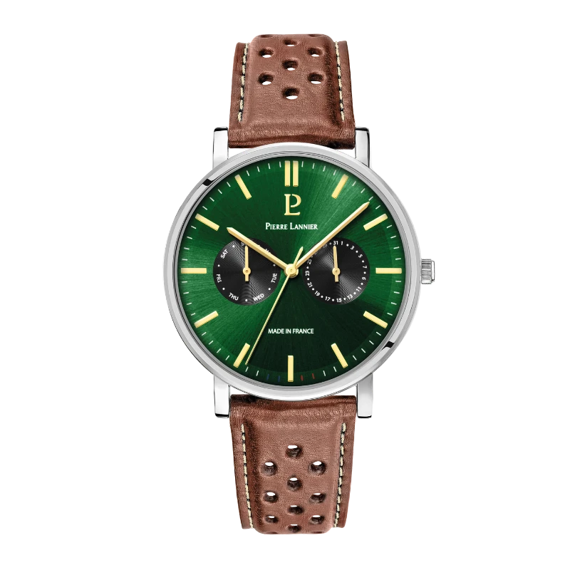 Pierre Lannier Watch - Essential - Multifunction - Green Dial