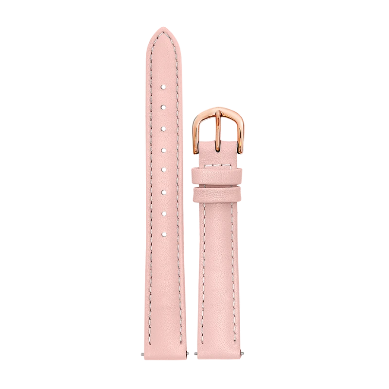 Pierre Lannier Watch Strap - Women's - Pink Leather 14mm