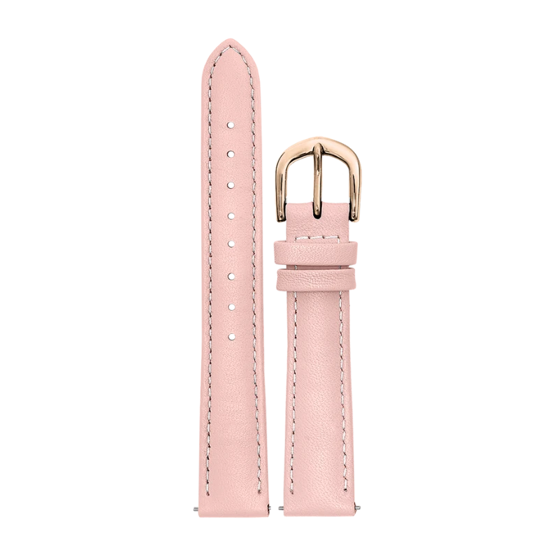 Pierre Lannier Watch Strap - Women's - Pink Leather 16mm