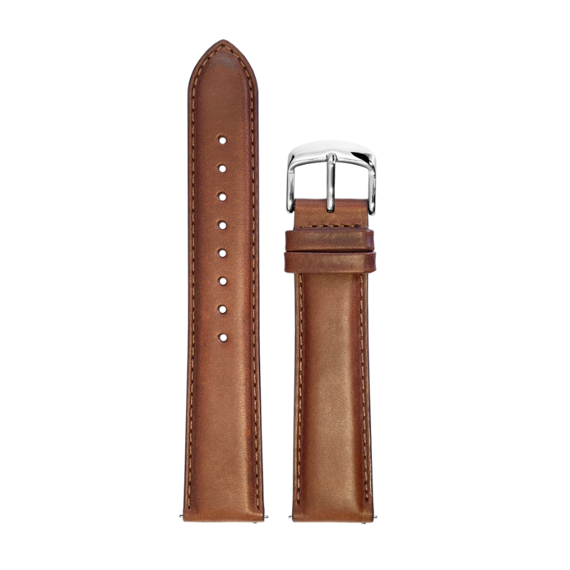 Pierre Lannier Watch Strap - Men's - Brown Leather - 20 mm