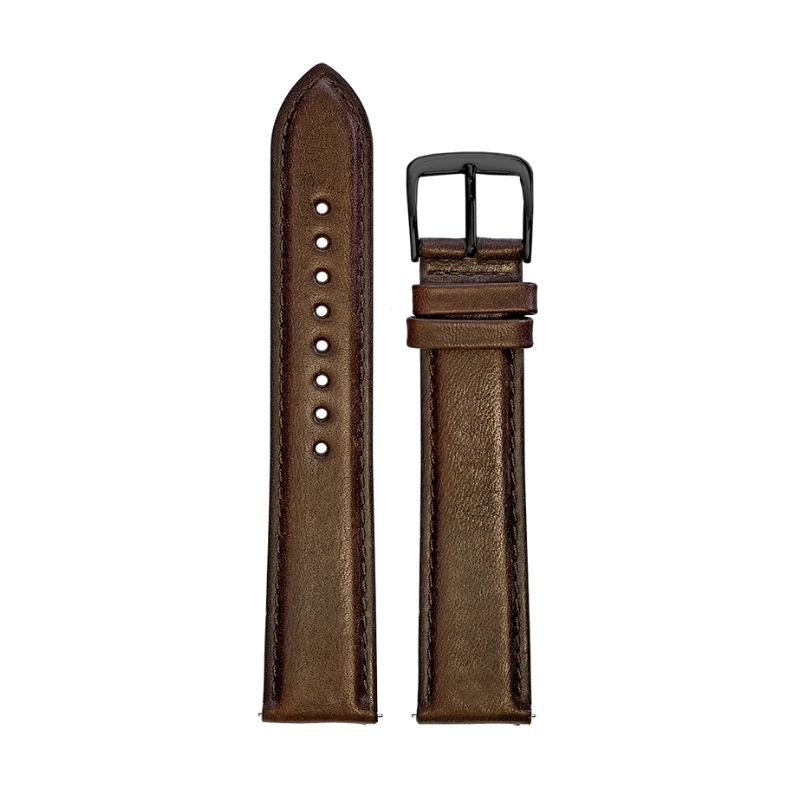 Pierre Lannier Watch Strap - Men's - Brown Leather - 20mm