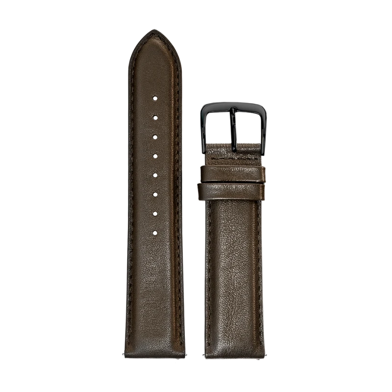 Pierre Lannier Watch Strap - Men's - Brown Leather - 22 mm