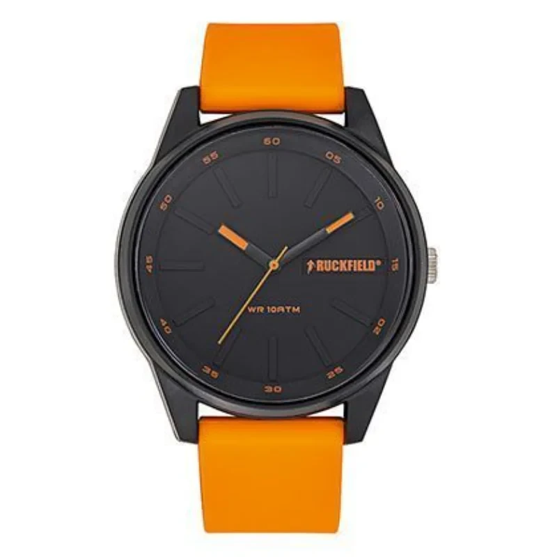 Ruckfield Watch - Analog - Orange Silicone
