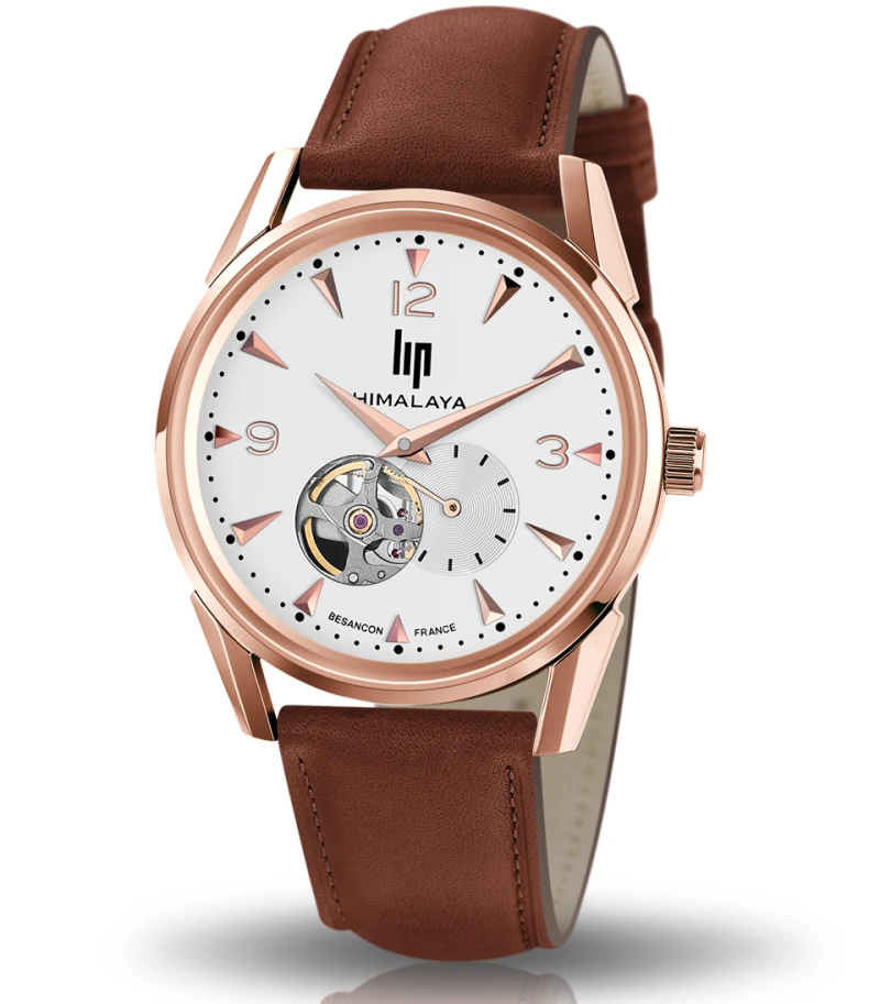 LIP - LIP Watch - Himalaya 40mm - Automatic "Beating Heart" - Brown Strap