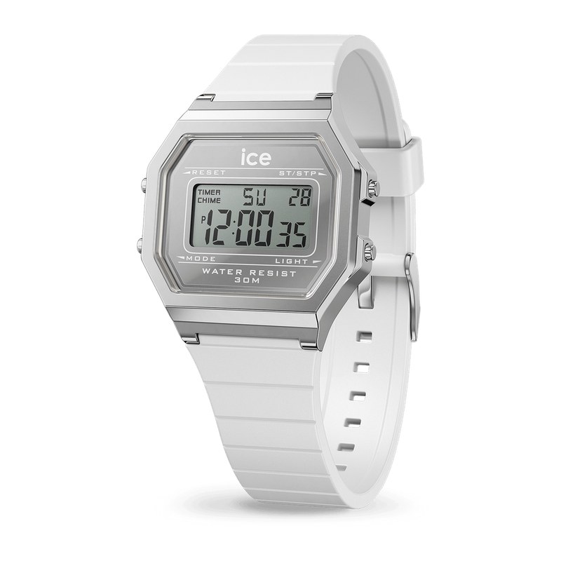 Ice-Watch Watch - Retro Digit - White Silver