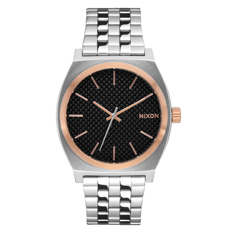 Nixon Watch - Time Teller Silver / Rose Gold / Black