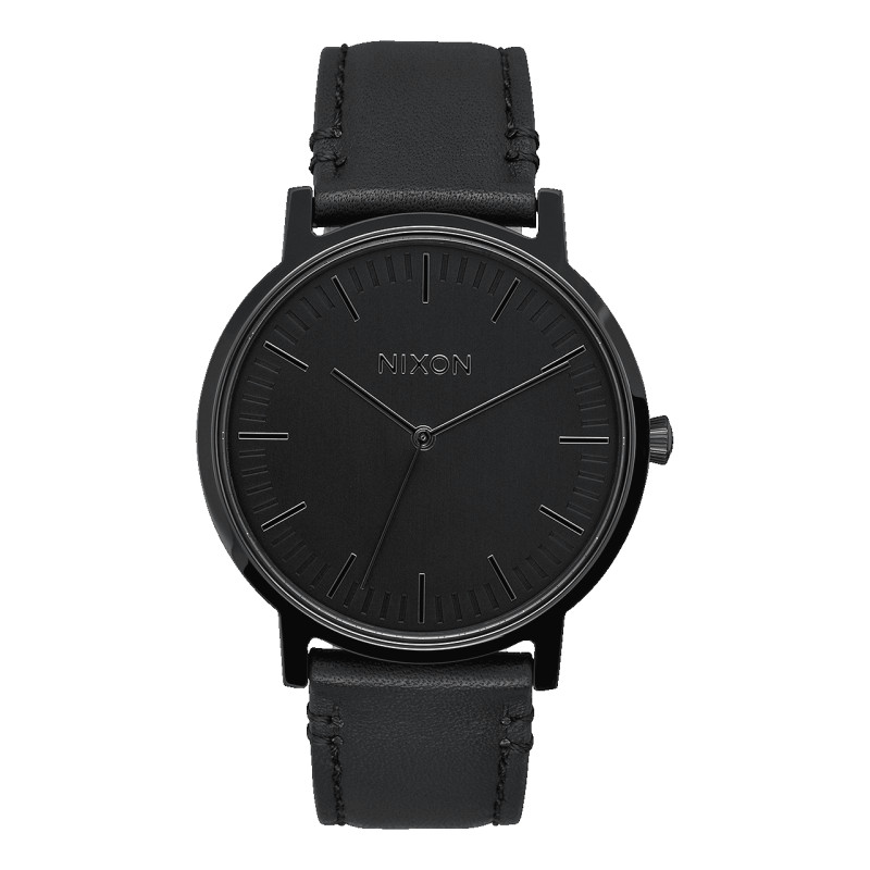 Nixon Watch - Porter Leather - All Black