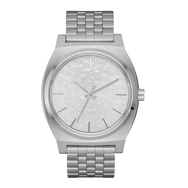 Nixon Watch - Time Teller Solar Silver Snow | Club de la Montre