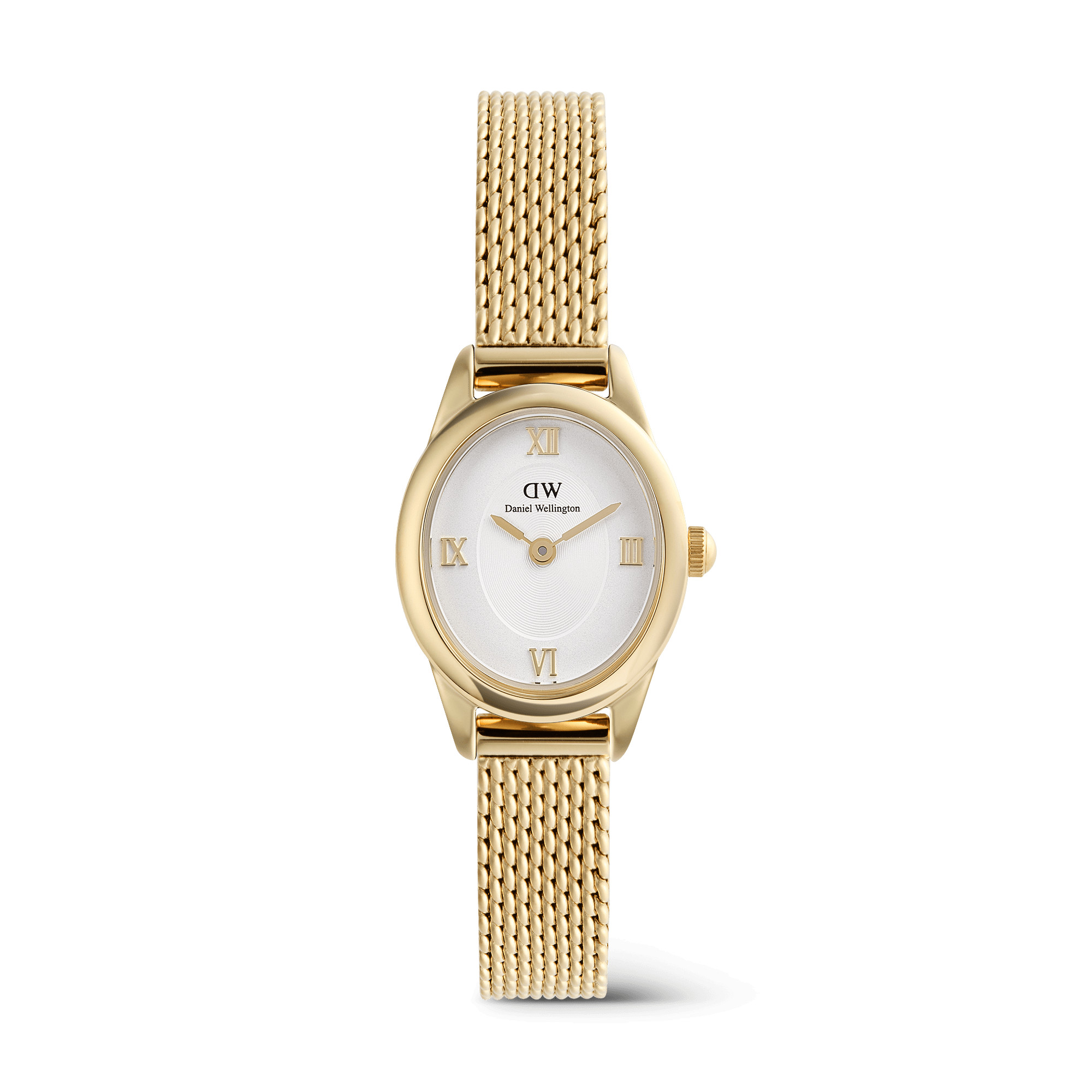 Daniel Wellington Ophelia Mini Mesh White Gold 22mm