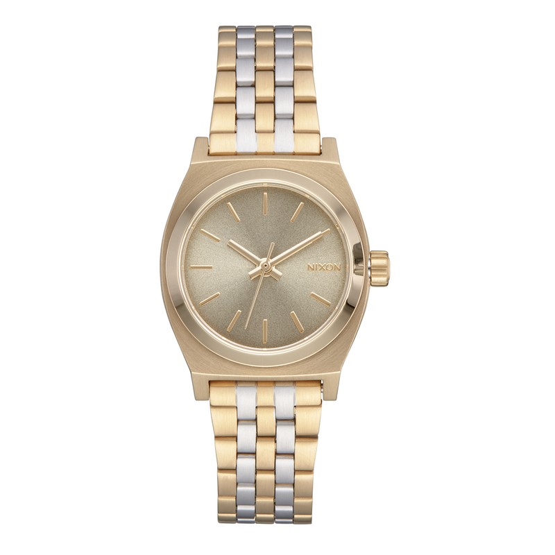 Nixon - Nixon Watch - Small Time Teller - Light Gold/Silver/Vintage White