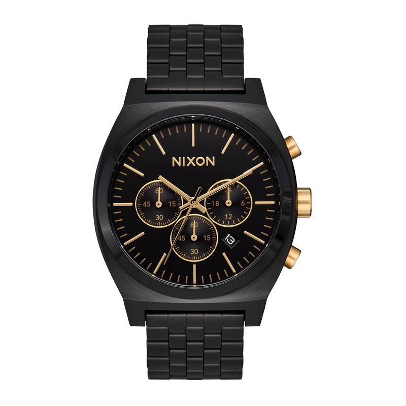 Nixon Watch - Time Teller Chrono - Black / Black / Gold