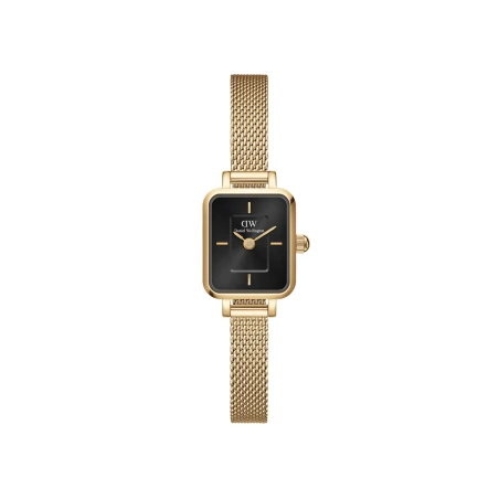 Daniel Wellington Watch - Quadro Mini Evergold Onyx - 15.4 x 18.2 mm