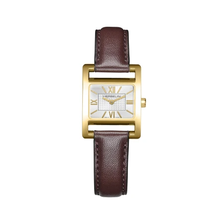 Michel Herbelin Watch - Ve Avenue - Quartz - Yellow Gold & Bordeaux PVD