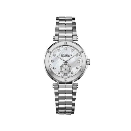 Michel Herbelin Watch - Newport - Quartz - Stainless Steel & Diamonds